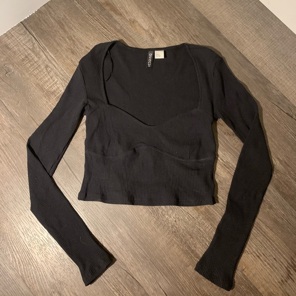 H&M Long Sleeve Crop Top
